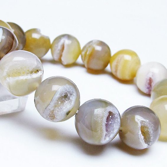 アゲート笑口ブレスレット 16mm [T39-3302]