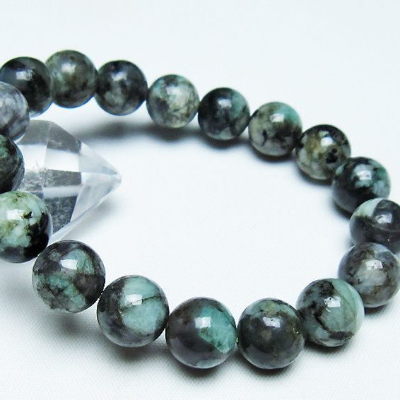 エメラルドブレスレット 12mm [T398-9479]