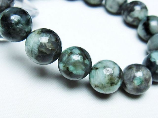 パワーストーン 天然石 エメラルドブレスレット 12mm [T398-9491]