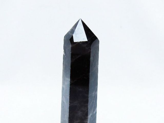 モリオン 純天然 黒水晶 六角柱 [t401-4546]