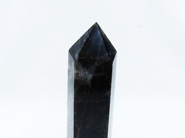 モリオン 純天然 黒水晶 六角柱 [t401-4547]