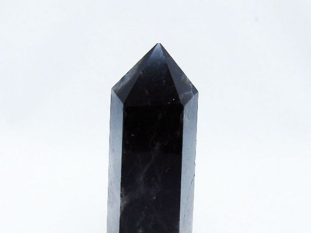 モリオン 純天然 黒水晶 六角柱 [t401-4550]