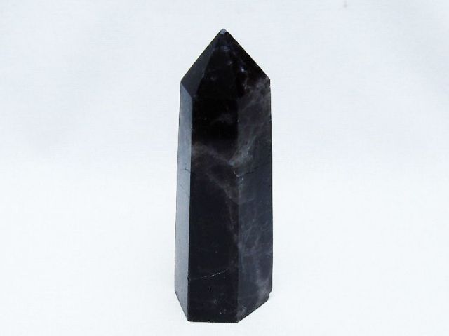モリオン 純天然 黒水晶 六角柱 [t401-4551]