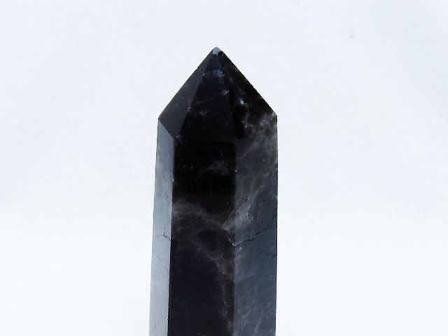 モリオン 純天然 黒水晶 六角柱 [t401-4551]
