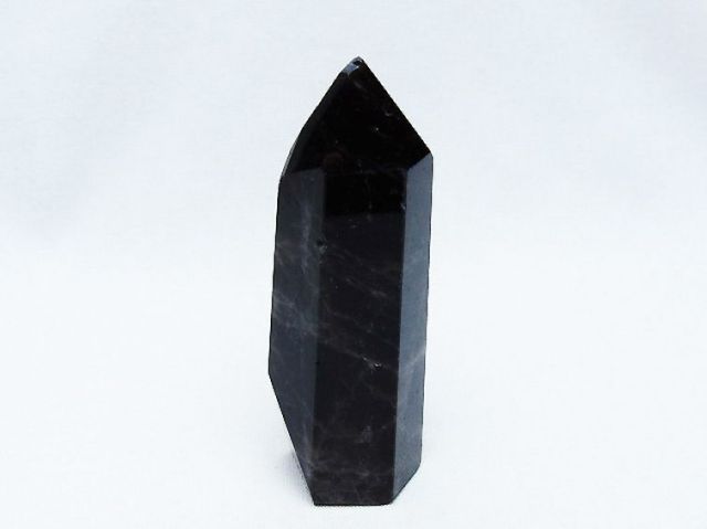 モリオン 純天然 黒水晶 六角柱 [t401-4583]