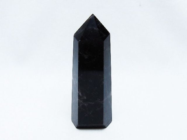 モリオン 純天然 黒水晶 六角柱 [t401-4590]