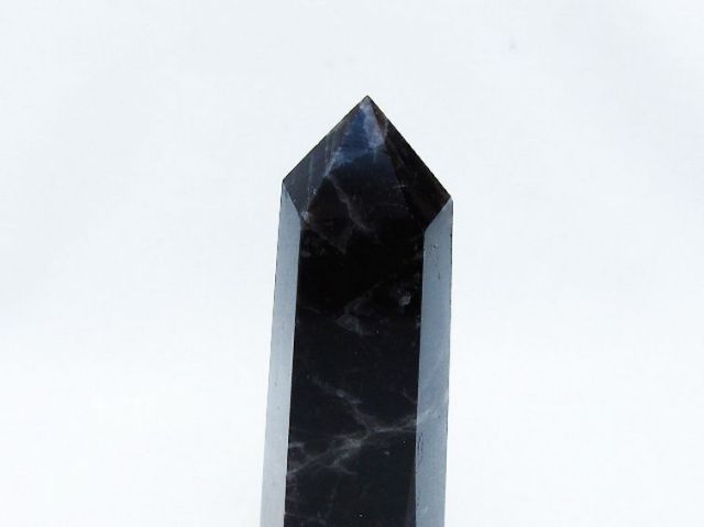 モリオン 純天然 黒水晶 六角柱 [t401-4590]