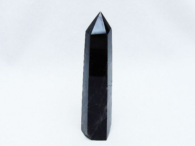 モリオン 純天然 黒水晶 六角柱 [t401-4594]