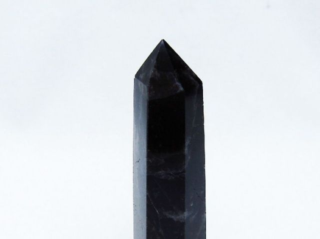 モリオン 純天然 黒水晶 六角柱 [t401-4594]