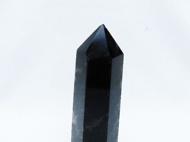 モリオン 純天然 黒水晶 六角柱 [t401-4597]