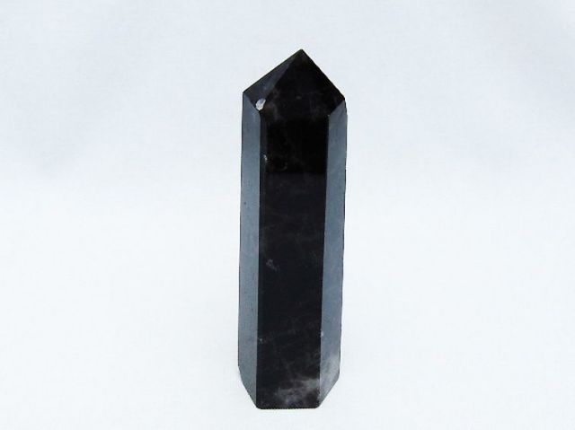 モリオン 純天然 黒水晶 六角柱 [t401-4602]