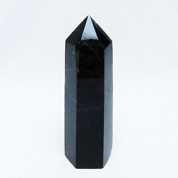 モリオン 純天然 黒水晶 六角柱 [t401-4608]