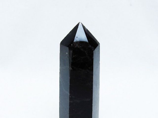 モリオン 純天然 黒水晶 六角柱 [t401-4608]