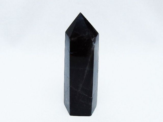 モリオン 純天然 黒水晶 六角柱 [t401-4610]