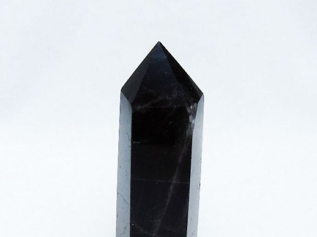 モリオン 純天然 黒水晶 六角柱 [t401-4610]