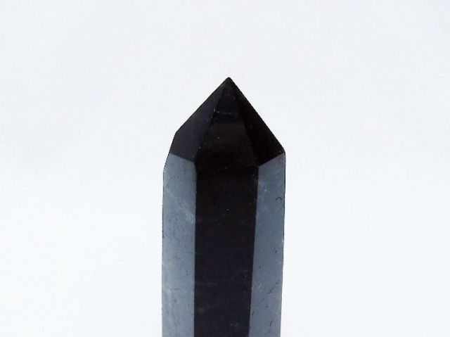 モリオン 純天然 黒水晶 六角柱 [t401-4610]