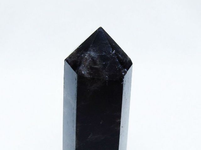 モリオン 純天然 黒水晶 六角柱 [t401-4614]