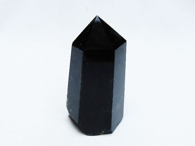 モリオン 純天然 黒水晶 六角柱 [t401-4617]