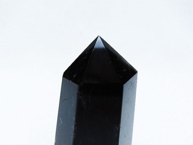 モリオン 純天然 黒水晶 六角柱 [t401-4617]