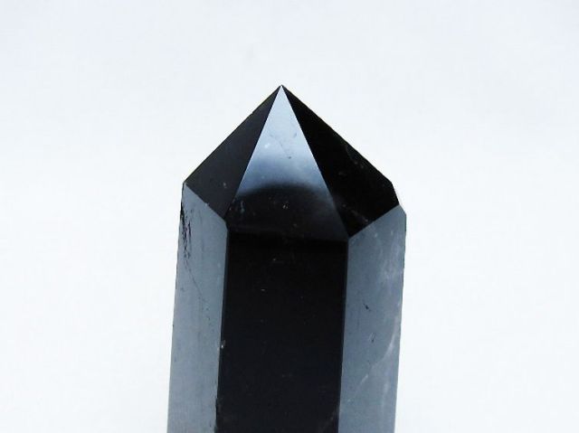 モリオン 純天然 黒水晶 六角柱 [t401-4617]