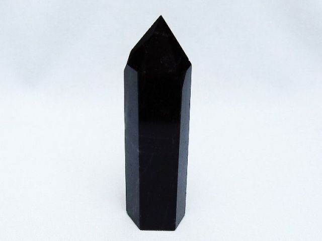 モリオン 純天然 黒水晶 六角柱 [t401-4631]