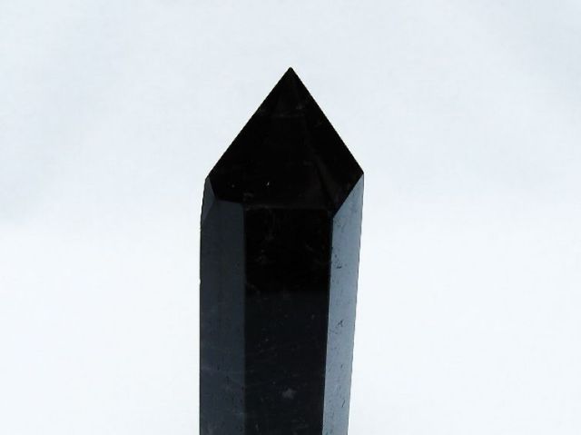 モリオン 純天然 黒水晶 六角柱 [t401-4631]