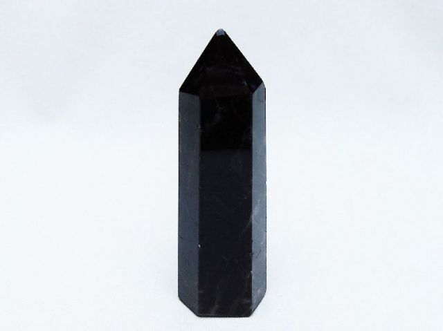 モリオン 純天然 黒水晶 六角柱 [t401-4632]