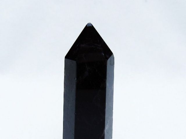 モリオン 純天然 黒水晶 六角柱 [t401-4632]