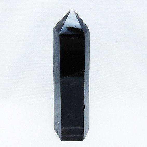 モリオン 純天然 黒水晶 六角柱 [t401-4705]