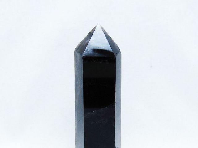 モリオン 純天然 黒水晶 六角柱 [t401-4705]