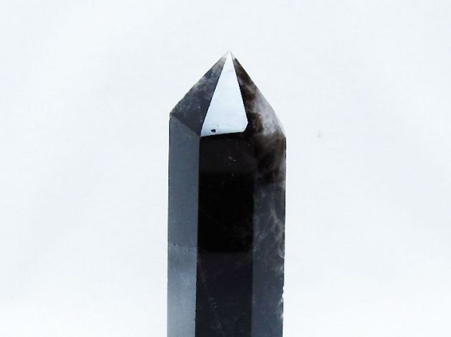 モリオン 純天然 黒水晶 六角柱 [t401-4705]