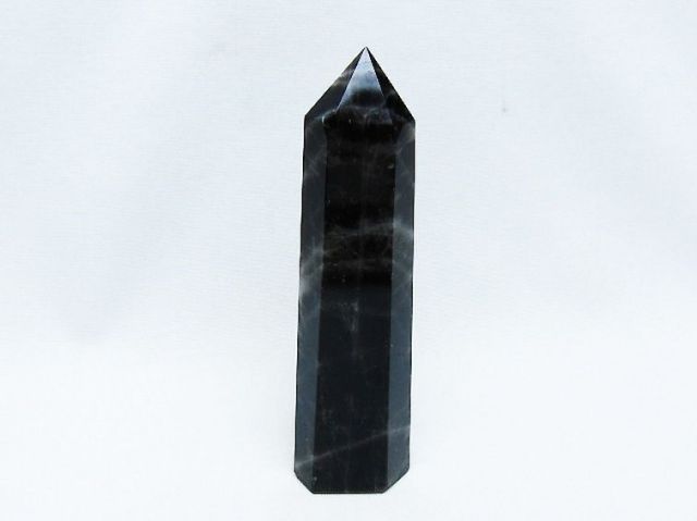 モリオン 純天然 黒水晶 六角柱 [t401-4711]