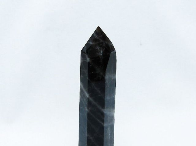 モリオン 純天然 黒水晶 六角柱 [t401-4711]