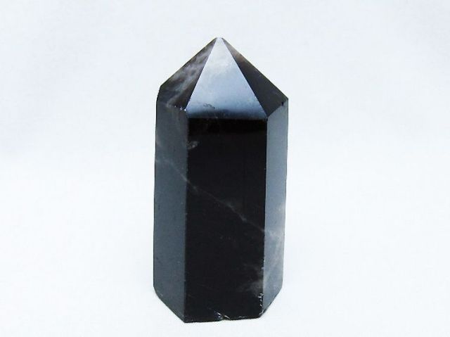 モリオン 純天然 黒水晶 六角柱 [t401-4720]