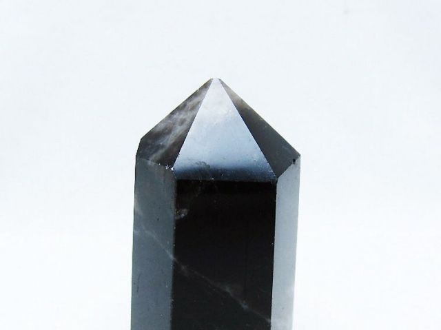 モリオン 純天然 黒水晶 六角柱 [t401-4720]