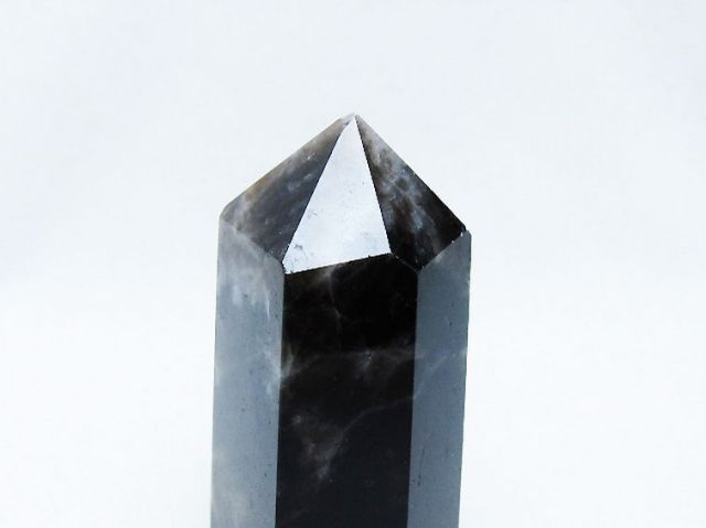 モリオン 純天然 黒水晶 六角柱 [t401-4720]