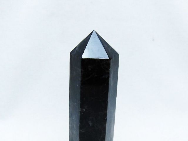 モリオン 純天然 黒水晶 六角柱 [t401-4724]