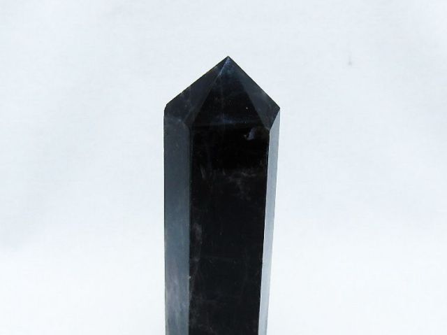 モリオン 純天然 黒水晶 六角柱 [t401-4724]