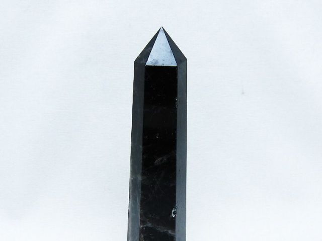 モリオン 純天然 黒水晶 六角柱 [t401-4733]