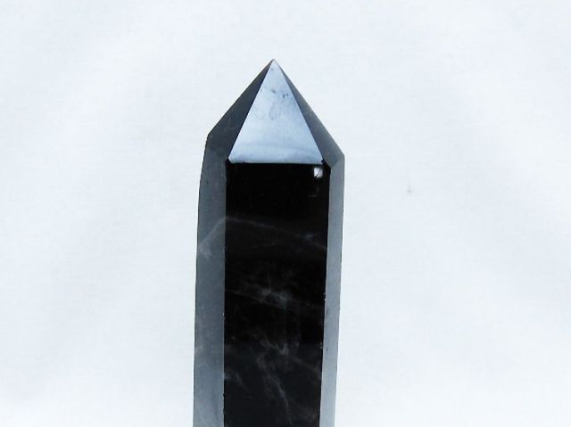 モリオン 純天然 黒水晶 六角柱 [t401-4736]
