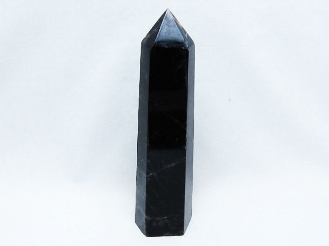 モリオン 純天然 黒水晶 六角柱 [t401-4739]