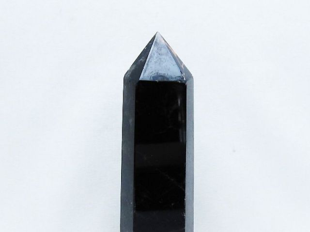 モリオン 純天然 黒水晶 六角柱 [t401-4739]