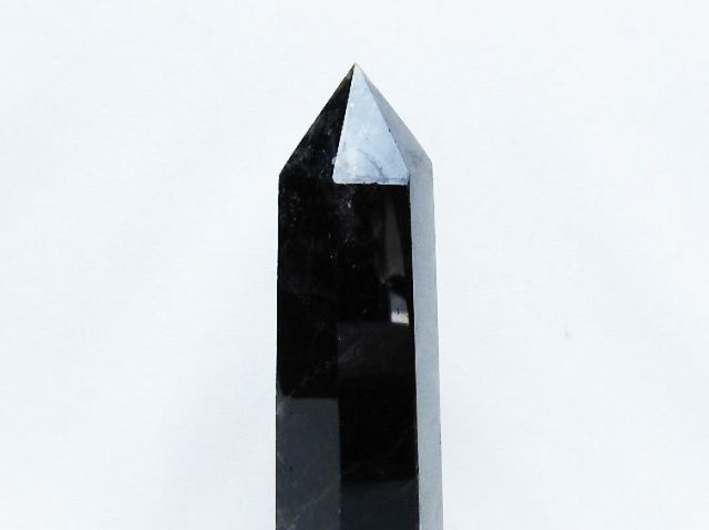 モリオン 純天然 黒水晶 六角柱 [t401-4739]