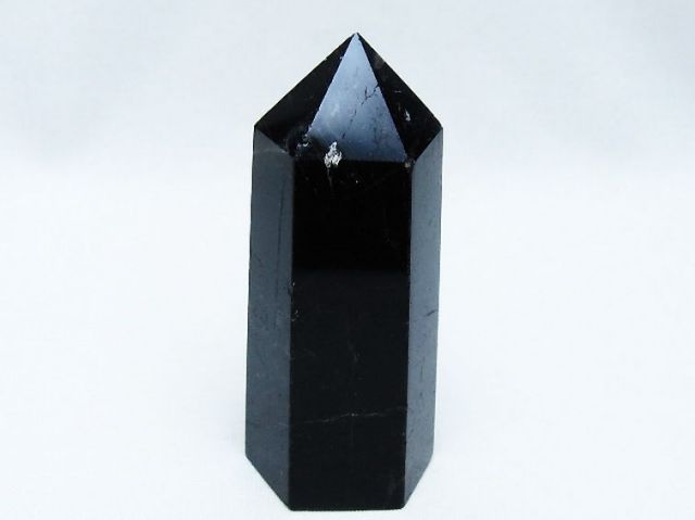 モリオン 純天然 黒水晶 六角柱 [t401-4759]