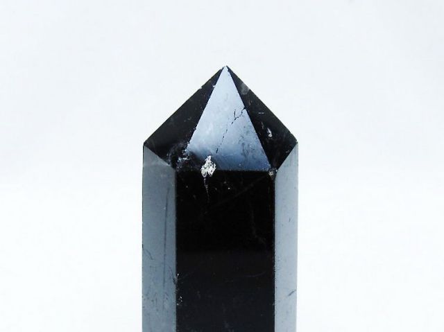 モリオン 純天然 黒水晶 六角柱 [t401-4759]