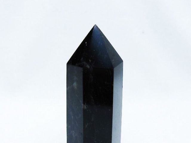モリオン 純天然 黒水晶 六角柱 [t401-4762]