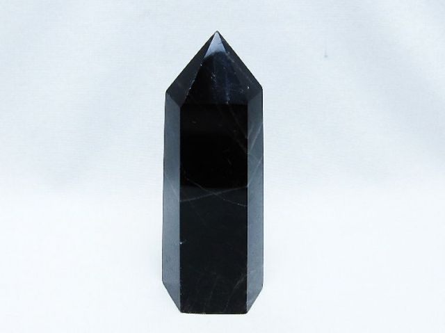 モリオン 純天然 黒水晶 六角柱 [t401-4764]