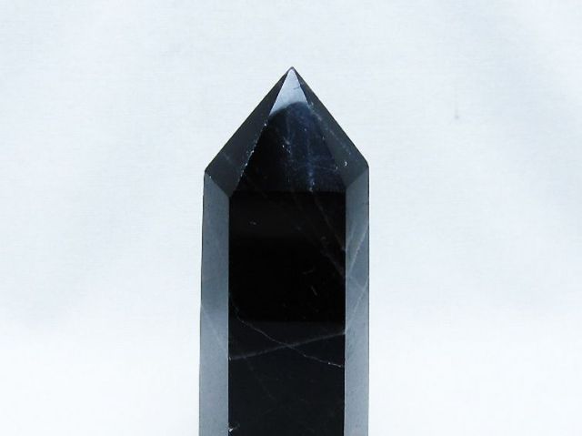 モリオン 純天然 黒水晶 六角柱 [t401-4764]