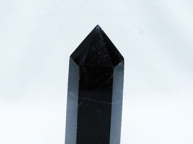 モリオン 純天然 黒水晶 六角柱 [t401-4764]
