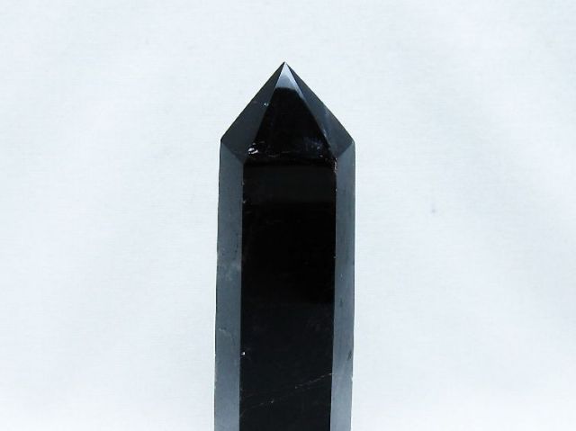 モリオン 純天然 黒水晶 六角柱 [t401-4777]